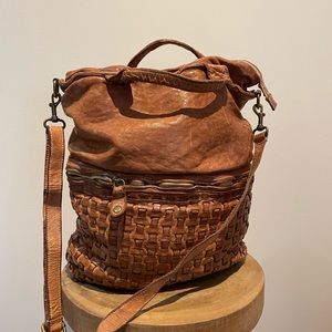 Langellotti woven leather bag